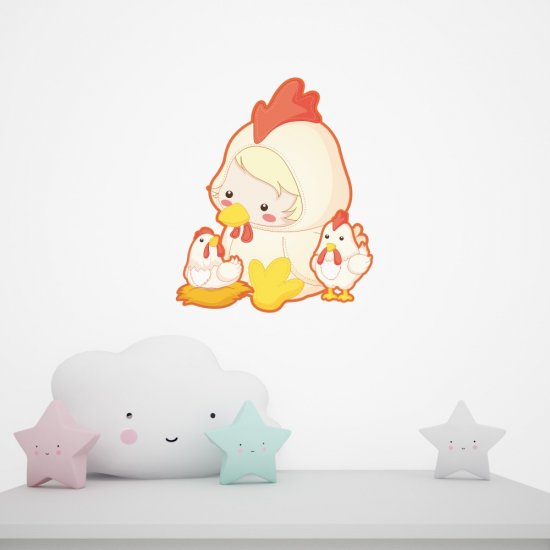 Αυτοκόλλητο τοίχου - Κοτούλες