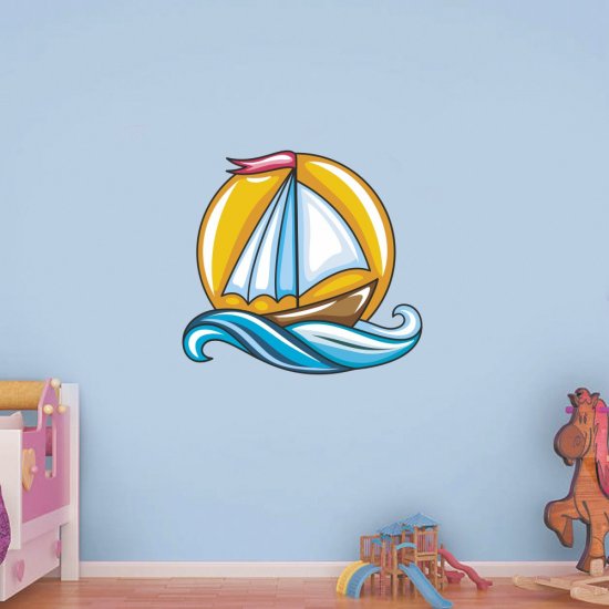 Αυτοκόλλητο τοίχου - Καραβάκι