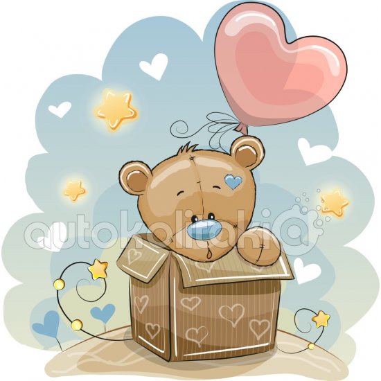 Αυτοκόλλητο τοίχου - Αρκουδάκι 2