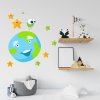 Αυτοκόλλητο τοίχου - Γη και αστεράκια