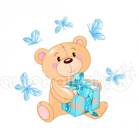 Αυτοκόλλητο τοίχου - Αρκουδάκι 3