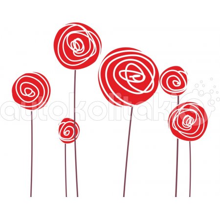 Αυτοκόλλητο τοίχου - Γλυκά άνθη