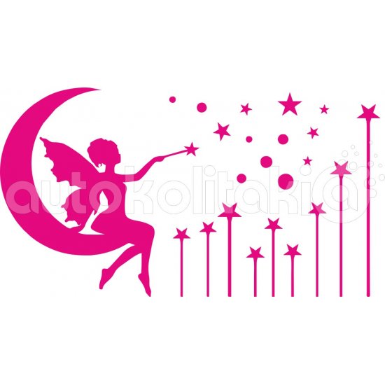 Αυτοκόλλητο τοίχου - Νεράιδα 04