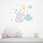Αυτοκόλλητο τοίχου - Ελεφαντάκι