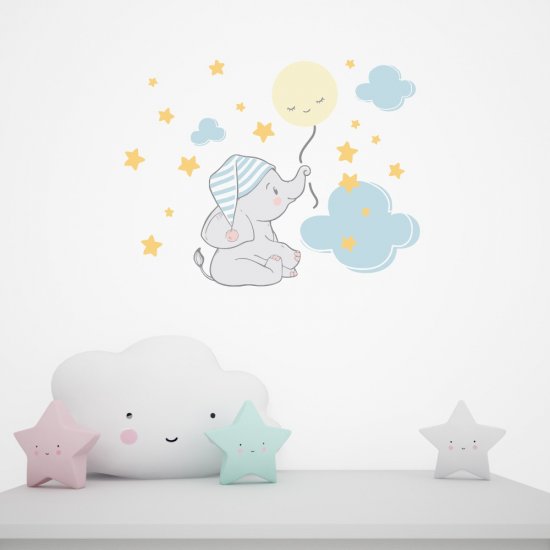Αυτοκόλλητο τοίχου - Ελεφαντάκι