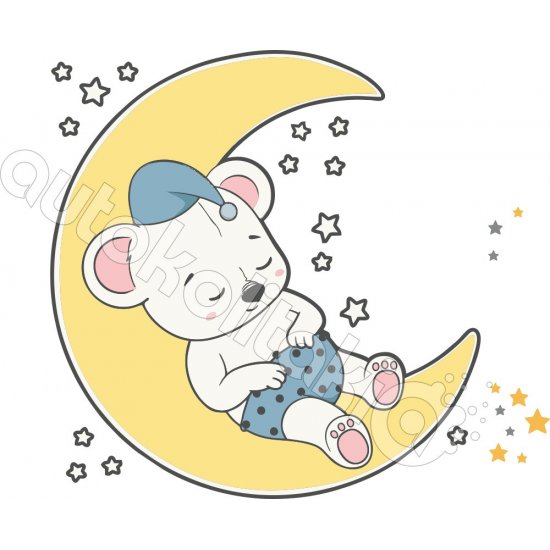 Αυτοκόλλητο τοίχου - Αρκουδάκι 01