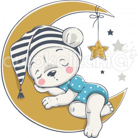 Αυτοκόλλητο τοίχου - Αρκουδάκι 02