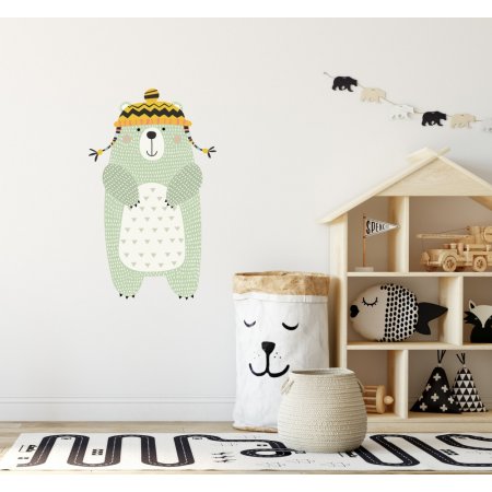 Αυτοκόλλητο τοίχου - Χαρούμενος αρκούδος