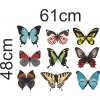 Αυτοκόλλητο τοίχου - Πεταλούδες (Σετ 9 αυτοκόλλητα)