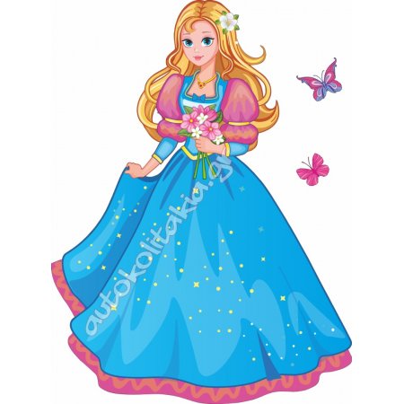 Αυτοκόλλητο τοίχου - Πριγκίπισσα 3