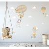 Αυτοκόλλητο τοίχου - Αερόστατα βόλτα με φίλους Αυτοκόλλητο τοίχου - Αερόστατα βόλτα με φίλους