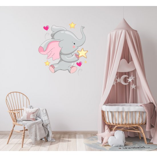 Αυτοκόλλητο τοίχου - Ελεφαντάκι 6 Αυτοκόλλητο τοίχου - Ελεφαντάκι 6