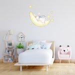 Αυτοκόλλητο τοίχου - Λαγουδάκι που κοιμάται