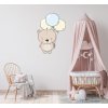 Αυτοκόλλητο τοίχου - Αρκουδάκι με μπαλόνια Αυτοκόλλητο τοίχου - Αρκουδάκι με μπαλόνια
