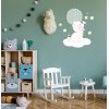 Αυτοκόλλητο τοίχου - Γατούλα σε συννεφάκι Αυτοκόλλητο τοίχου - Γατούλα σε συννεφάκι