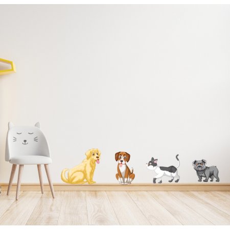 Αυτοκόλλητο τοίχου - Οι φίλοι μας (Σετ 4 αυτοκόλλητα)