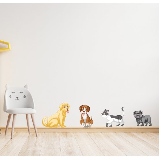 Αυτοκόλλητο τοίχου - Οι φίλοι μας (Σετ 4 αυτοκόλλητα) Αυτοκόλλητο τοίχου - Οι φίλοι μας (Σετ 4 αυτοκόλλητα)
