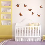 Αυτοκόλλητο τοίχου - Πεταλούδες (Σετ 7 αυτοκόλλητα)