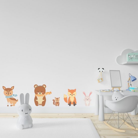 Αυτοκόλλητο τοίχου - Ζωάκια (σετ 5 αυτοκόλλητα) Αυτοκόλλητο τοίχου - Ζωάκια (σετ 5 αυτοκόλλητα)