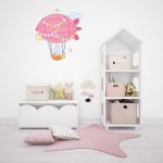 Αυτοκόλλητο τοίχου - Αερόστατο με ζωάκια 5