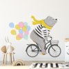 Αυτοκόλλητο τοίχου - Βόλτα με ποδήλατο Αυτοκόλλητο τοίχου - Βόλτα με ποδήλατο