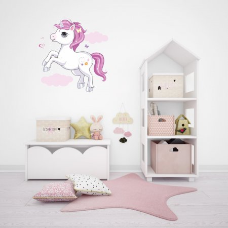 Αυτοκόλλητο τοίχου - Μονόκερος 9