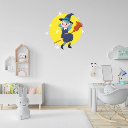 Αυτοκόλλητο τοίχου - Μικρή Μάγισσα