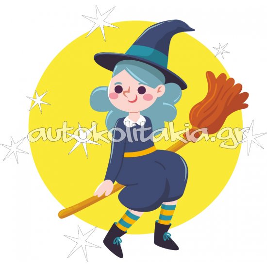 Αυτοκόλλητο τοίχου - Μικρή Μάγισσα Αυτοκόλλητο τοίχου - Μικρή Μάγισσα