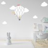 Αυτοκόλλητο τοίχου - Αερόστατο με δεινοσαυράκι και συννεφάκια Αυτοκόλλητο τοίχου - Αερόστατο με δεινοσαυράκι και συννεφάκια