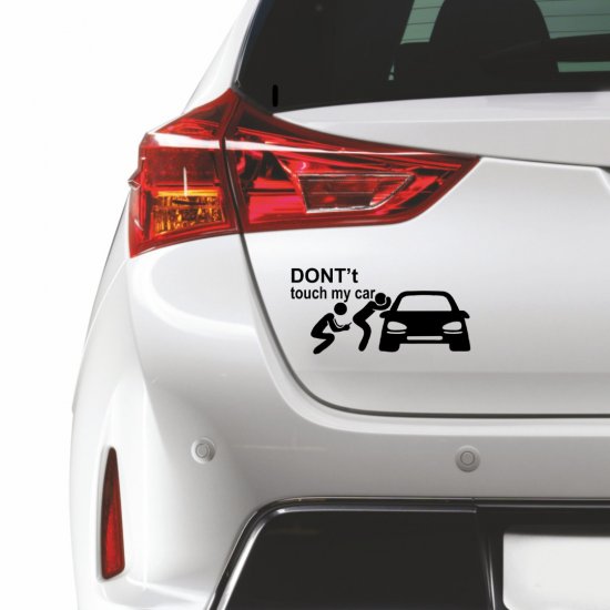 Αυτοκόλλητο αυτοκινήτου - Dont touch my car 4