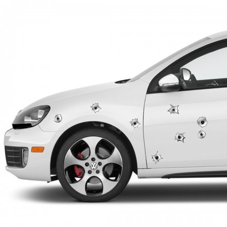 Αυτοκόλλητο αυτοκινήτου - Σφαίρες (Σετ 9 σφαίρες)