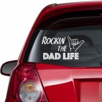 Car sticker - Rocking the dad life