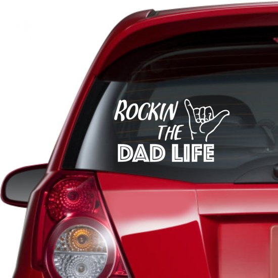 Car sticker - Rocking the dad life