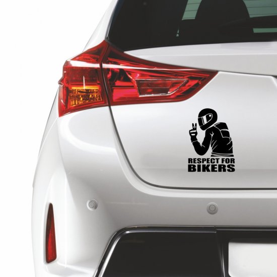 Αυτοκόλλητο αυτοκινήτου - Respect for Bikers
