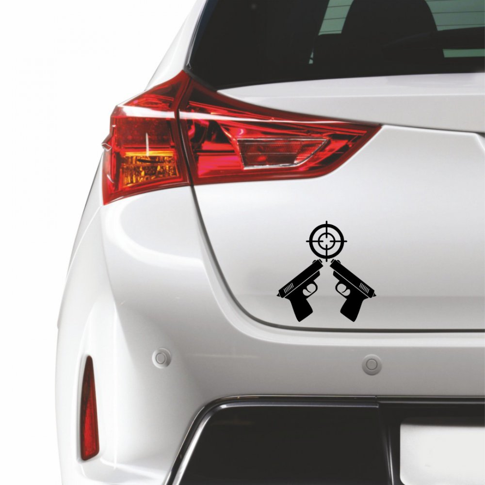 WINCHESTER FIREARMS DECAL – 2 Pack Die Cut Vinyl Stickers – 7.5x4.9 Inch – Made In USA – For Car Window, Bumper, Truck, RV