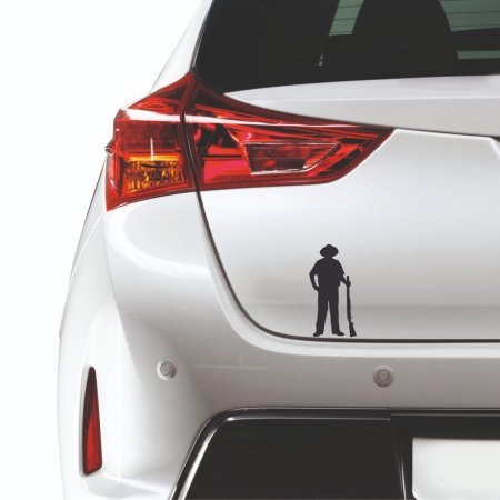 Αυτοκόλλητο αυτοκινήτου - Κυνηγός 12