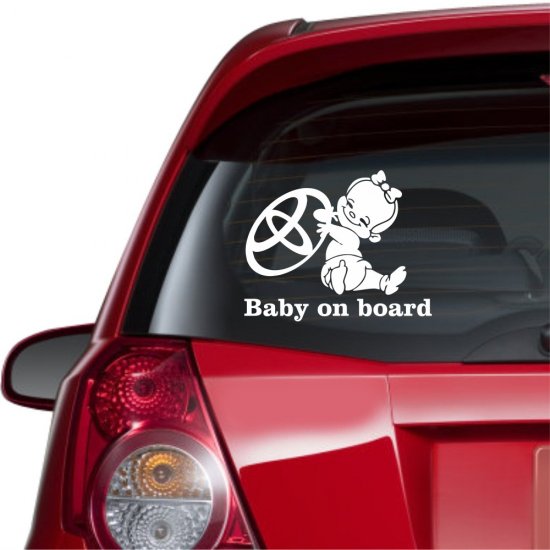 Αυτοκόλλητο αυτοκινήτου - Toyota Baby on my Board Αυτοκόλλητο αυτοκινήτου - Toyota Baby on my Board