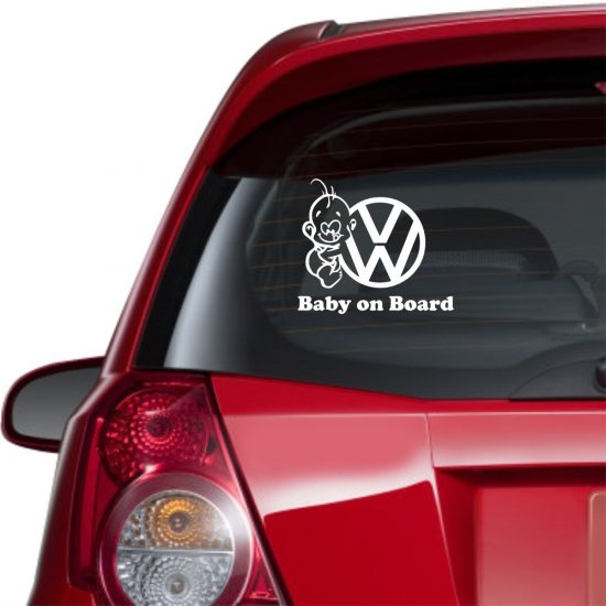 Αυτοκόλλητο αυτοκινήτου - Volkswagen Baby on Board Αυτοκόλλητο αυτοκινήτου - Volkswagen Baby on Board