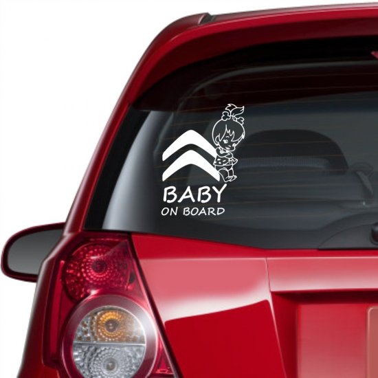 Αυτοκόλλητο αυτοκινήτου - Citroen Baby on Board Αυτοκόλλητο αυτοκινήτου - Citroen Baby on Board