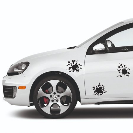 Αυτοκόλλητο αυτοκινήτου - Splash 3 (Set 3 τεμάχια)