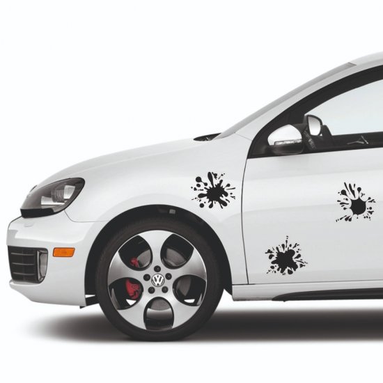 Αυτοκόλλητο αυτοκινήτου - Splash 3 (Set 3 τεμάχια)