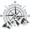 Αυτοκόλλητο αυτοκινήτου - Πυξίδα Αυτοκόλλητο αυτοκινήτου - Πυξίδα
