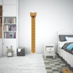 Αυτοκόλλητο τοίχου - Αρκουδάκι υψομετρητής