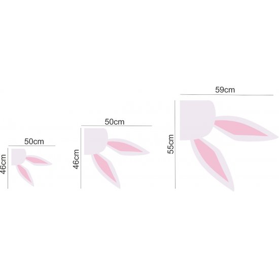 Αυτοκόλλητο Βιτρίνας - Λαγουδάκια (Σετ 4 τεμάχια)
