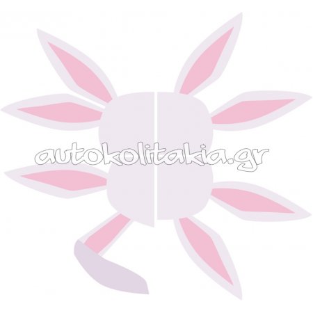 Αυτοκόλλητο Βιτρίνας - Λαγουδάκια (Σετ 4 τεμάχια)