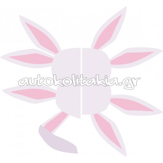 Αυτοκόλλητο Βιτρίνας - Λαγουδάκια (Σετ 4 τεμάχια)