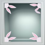 Αυτοκόλλητο Βιτρίνας - Λαγουδάκια (Σετ 4 τεμάχια)