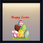 Αυτοκόλλητο Βιτρίνας - Πασχαλινά αυγά