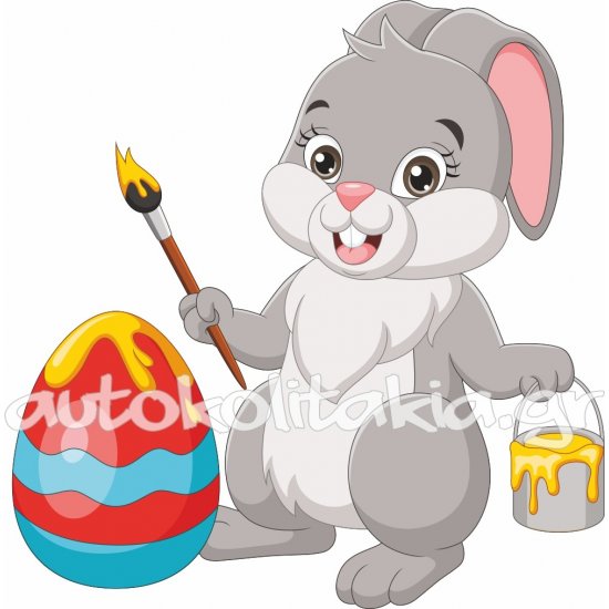 Αυτοκόλλητο Βιτρίνας - Κουνελάκι