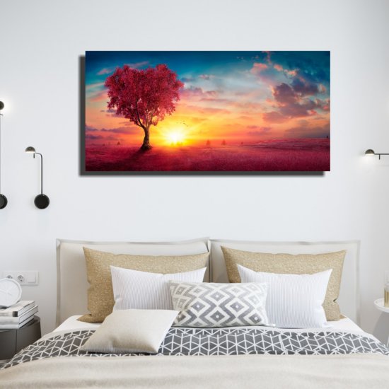 Πίνακας - Τυπωμένος Σε Καμβά - Λιβάδι στο σούρουπο